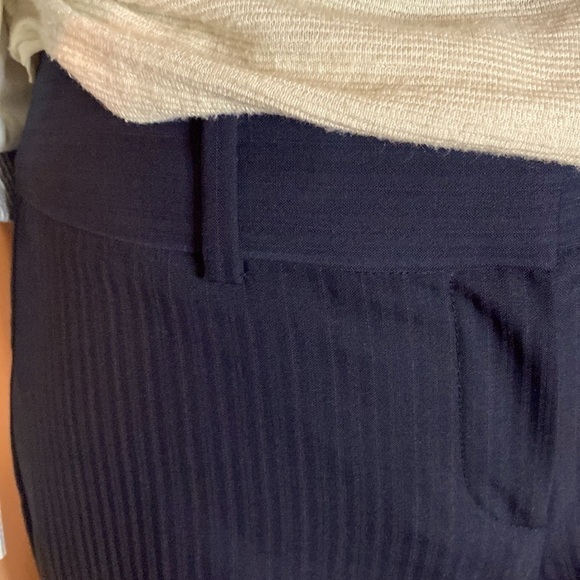 ANN Taylor lightly textured navy trousers wool mix - Picture 4 of 7